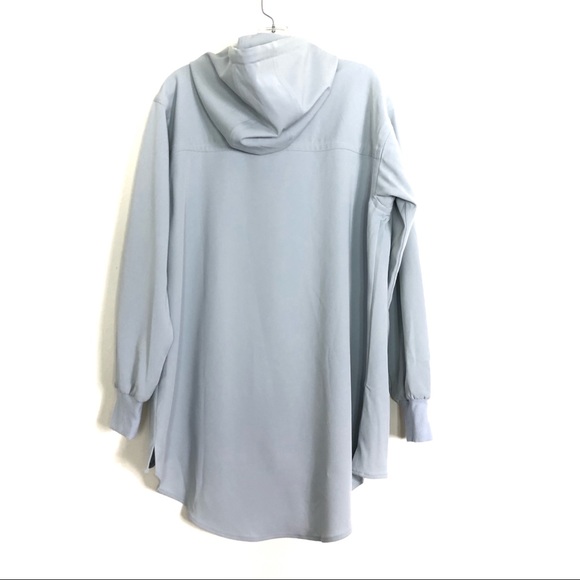 Eileen Fisher light blue rain color new coat M - Picture 2 of 4